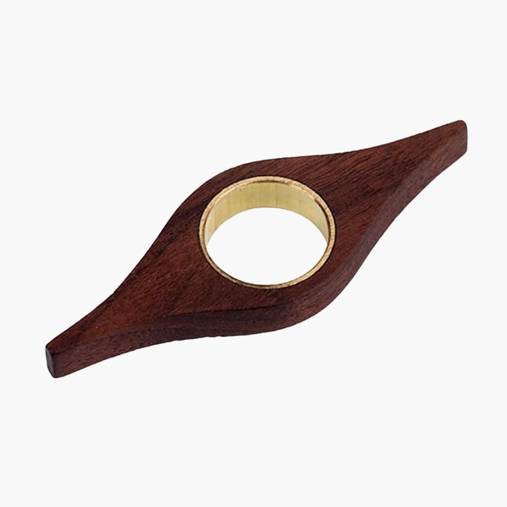3 Bagues De Lecture En Bois KIRZAX – Motif Floral – 8x3 Cm – Marque-page Pratique, Maintien Pages – Cadeau Lecteur - 6