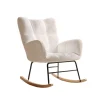 fauteuil lecture chaise a bascule de lecture scandinave blanc