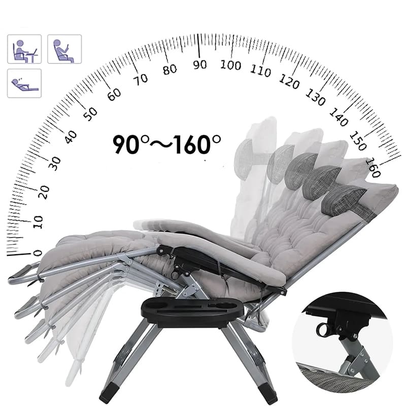 fauteuil chaise de lecture exterieur pliante confortable gris 2 fauteuil chaise de lecture exterieur pliante confortable gris 2