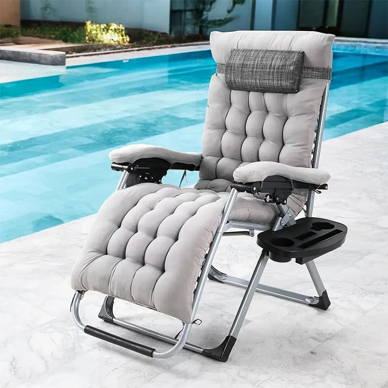 fauteuil chaise de lecture exterieur pliante confortable gris 3 fauteuil chaise de lecture exterieur pliante confortable gris 3